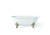 Cheviot 2160-WC-7-PN CARLTON Cast Iron Bathtub with Faucet Holes - 70" x 32" x 26" w/ Polished Nickel Feet - Custom Color of Choice