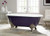 Cheviot CARLTON Cast Iron Bathtub with Continuous Rolled Rim - 70" x 32" x 26" w/ Polished Nickel Feet - Custom Color of Choice - 2161-WC-PN