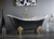 Cheviot REGENCY Cast Iron Bathtub with Lion Feet and Faucet Holes - 68" x 31" x 31.25" w/ Brushed Nickel Feet - Custom Color of Choice - 2167-WC-6-BN