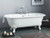 Cheviot REGAL Cast Iron Bathtub with Faucet Holes and Shaughnessy Feet - 61" x 31" x 24" w/ Antique Bronze Feet - Custom Color of Choice - 2168-WC-7-AB