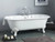 Cheviot REGAL Cast Iron Bathtub with Faucet Holes and Shaughnessy Feet - 68" x 31" x 24" w/ Polished Brass Feet - Custom Color of Choice - 2170-WC-6-PB