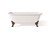 Cheviot 2173-WW-AB SPENCER Cast Iron Bathtub - 66.875x31.875x27 w/ Antique Bronze Feet