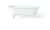 Cheviot 2175-WC-CH REGAL Cast Iron Bathtub with Continuous Rolled Rim - 70" x 31" x 26" w/ Chrome Feet - Custom Color of Choice