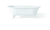Cheviot REGAL Cast Iron Bathtub with Continuous Rolled Rim - 70" x 31" x 26" w/ White Feet - Custom Color of Choice - 2175-WC-WH