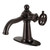 Kingston Brass KSD3545RKX Webb Single-Handle Bathroom Faucet with Push Pop-Up, Oil Rubbed Bronze