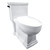 Kingston Brass VTC1991 Victorian One-Piece 1.28 GPF Single Flush Elongated Toilet, White