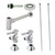 Kingston Brass CC43101DLVKB30 Modern Plumbing Sink Trim Kit with Bottle Trap and Drain, Polished Chrome