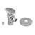 Kingston Brass CD53301VAK 5/8"O.D x 3/8" O.D Anti-Seize Deluxe Quarter Turn Ceramic Hardisc Cartridge Angle Stop with Flange, Polished Chrome