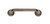JVJ Distressed Copper Finish 96 mm (3.78") Pitted Door Pull with Round and Square Back Plates - 42909