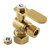 Kingston Brass KL5330BB Whitaker 5/8" x 3/8" O.D. Comp Angle Stop Valve, Brushed Brass