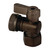 Kingston Brass KF4410ORB 1/2" FIP X 1/2" or 7/16" OD Slip Joint Angle Stop Valve, Oil Rubbed Bronze