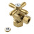 Kingston Brass CC43107X Quarter Turn Valve (1/2" FIP X 3/8" O.D. Compression), Brushed Brass