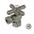 Kingston Brass CC43108X Quarter Turn Valve (1/2" FIP X 3/8" O.D. Compression), Brushed Nickel