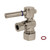 Kingston Brass CC53308DL Quarter Turn Valve (5/8" X 3/8" OD Compression), Brushed Nickel