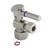 Kingston Brass CC43106DL Quarter Turn Valve (1/2" FIP X 3/8" O.D. Compression), Polished Nickel