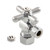 Kingston Brass CC53301X 5/8" X 3/8" OD Comp Angle Stop Valve, Polished Chrome