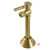 Kingston Brass CC83207DL 1/2" Sweat x 3/8" OD Comp Angle Shut-Off Valve with 5" Extension, Brushed Brass