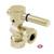 Kingston Brass CC54302DL 5/8" OD Comp X 1/2" or 7/16" Slip Joint Angle Stop Valve, Polished Brass