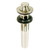 Kingston Brass KB3008 Lift & Turn Sink Drain With Overflow - Brushed Nickel