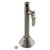 Kingston Brass CA8325BN Whitaker 1/2" Sweat x 3/8" O.D. Comp Straight Stop Valve with 5" Extension, Brushed Nickel