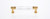 JVJ 24 K Gold Finish 96 mm (3.78") C/C Faceted 31% Leaded Crystal Door Pull - 32424