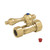 Kingston Brass CC44452 5/8" OD Comp X 1/2" OD Comp Straight Shut-Off Valve, Polished Brass