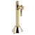 Kingston Brass CC83252DL 1/2" Sweat x 3/8" O.D. Comp Straight Shut-Off Valve with 5" Extension, Polished Brass