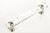 JVJ 31814 Polished Nickel 4" C/C Scored 31% Leaded Crystal Door Pull