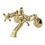 Kingston Brass  CC2662 Vintage Wall Mount Tub Faucet with Riser Adaptor, Polished Brass