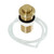 Kingston Brass KA217 Trimscape Garbage Disposal Air Switch Button, Brushed Brass