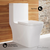 Swiss Madison SM-1T106 Concorde One-Piece Square Toilet Dual-Flush 1.1/1.6 gpf -Glossy White