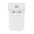 Swiss Madison SM-1T106 Concorde One-Piece Square Toilet Dual-Flush 1.1/1.6 gpf -Glossy White