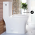Swiss Madison Concorde One-Piece Square Toilet Side Flush 1.28 gpf-Glossy White - SM-1T107