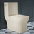 Swiss Madison SM-1T107BQ Concorde One-Piece Square Toilet Side Flush 1.28 gpf in Bisque