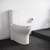 Swiss Madison SM-1T109 Monaco One-Piece Elongated Toilet Side Flush 1.28 gpf -Glossy White