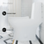 Swiss Madison SM-1T112 Ivy One-Piece Elongated Toilet Vortex Dual-Flush 1.1/1.6 gpf -Glossy White