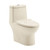 Swiss Madison SM-1T112BQ Ivy One-Piece Elongated Toilet Vortex Dual-Flush 1.1/1.6 gpf in Bisque