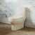 Swiss Madison SM-1T112BQ Ivy One-Piece Elongated Toilet Vortex Dual-Flush 1.1/1.6 gpf in Bisque