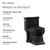Swiss Madison SM-1T114MB Voltaire One-Piece Elongated Toilet Side Flush 1.28 gpf - Matte Black