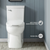 Swiss Madison SM-1T116 Classé One-Piece Toilet with Front Flush Handle 1.28 gpf - Glossy White