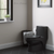 Swiss Madison SM-1T118MB Virage One-Piece Elongated Toilet Vortex Dual-Flush 1.1/1.6 gpf - Matte Black