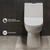 Swiss Madison SM-1T126 Daxton One-Piece Elongated Dual-Flush Toilet 1.1/1.6 gpf - Glossy White