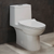 Swiss Madison SM-1T126 Daxton One-Piece Elongated Dual-Flush Toilet 1.1/1.6 gpf - Glossy White