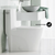 Swiss Madison SM-1T253 St. Tropez One-Piece Elongated Toilet Vortex Side Flush 1.28 gpf - Glossy White
