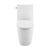 Swiss Madison SM-1T253 St. Tropez One-Piece Elongated Toilet Vortex Side Flush 1.28 gpf - Glossy White