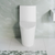 Swiss Madison SM-1T253 St. Tropez One-Piece Elongated Toilet Vortex Side Flush 1.28 gpf - Glossy White