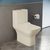 Swiss Madison SM-1T256BQ Carré One-Piece Square Toilet Dual-Flush 1.1/1.6 gpf in Bisque