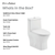Swiss Madison SM-1T257 Sublime II One-Piece Round Toilet Dual-Flush 1.1/1.6 gpf - Glossy White