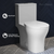Swiss Madison Sublime III One-Piece Round Toilet Vortex Dual-Flush 0.95/1.26 gpf - Glossy White - SM-1T271