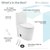 Swiss Madison  SM-1T274 St. Tropez One-Piece Elongated Toilet, 10" Rough-In 1.1/1.6 gpf - White